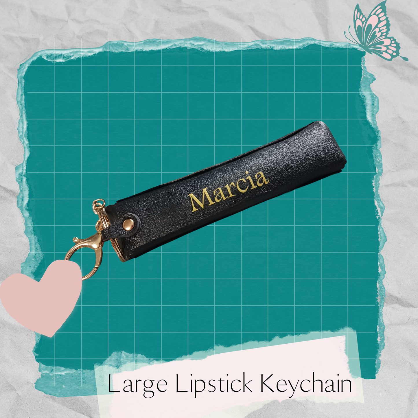 Personalized Lip Balm Keychain- Large