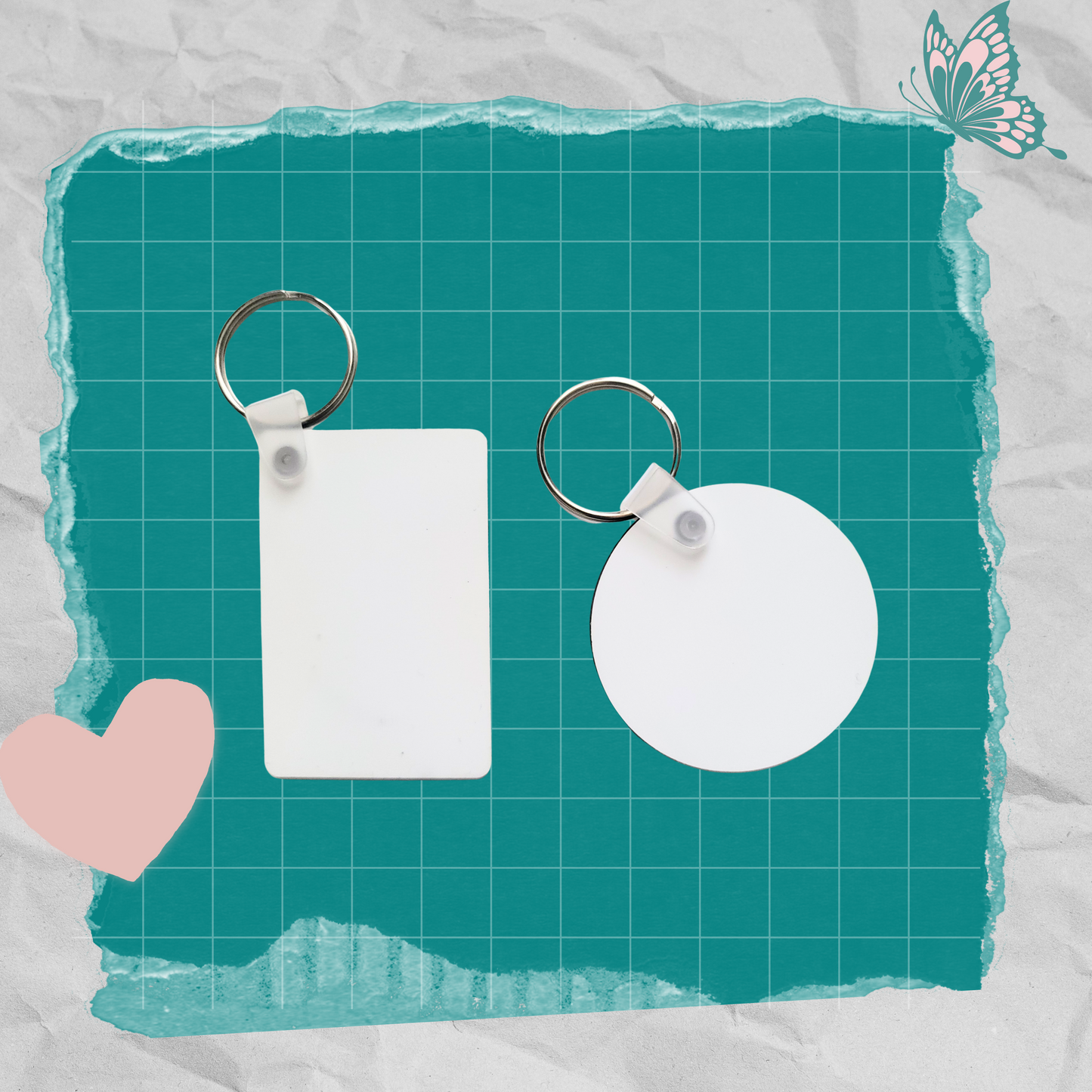 Set of 12 Double-sided Keychains