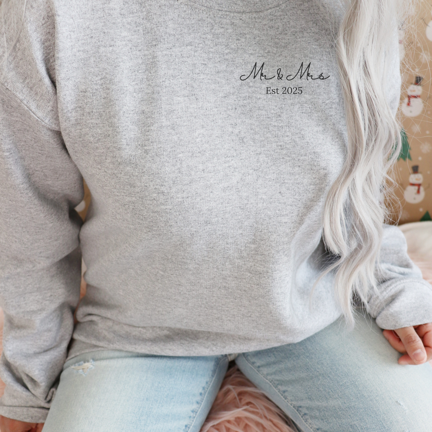 Set of Mr and Mrs Mug and Sweatshirt
