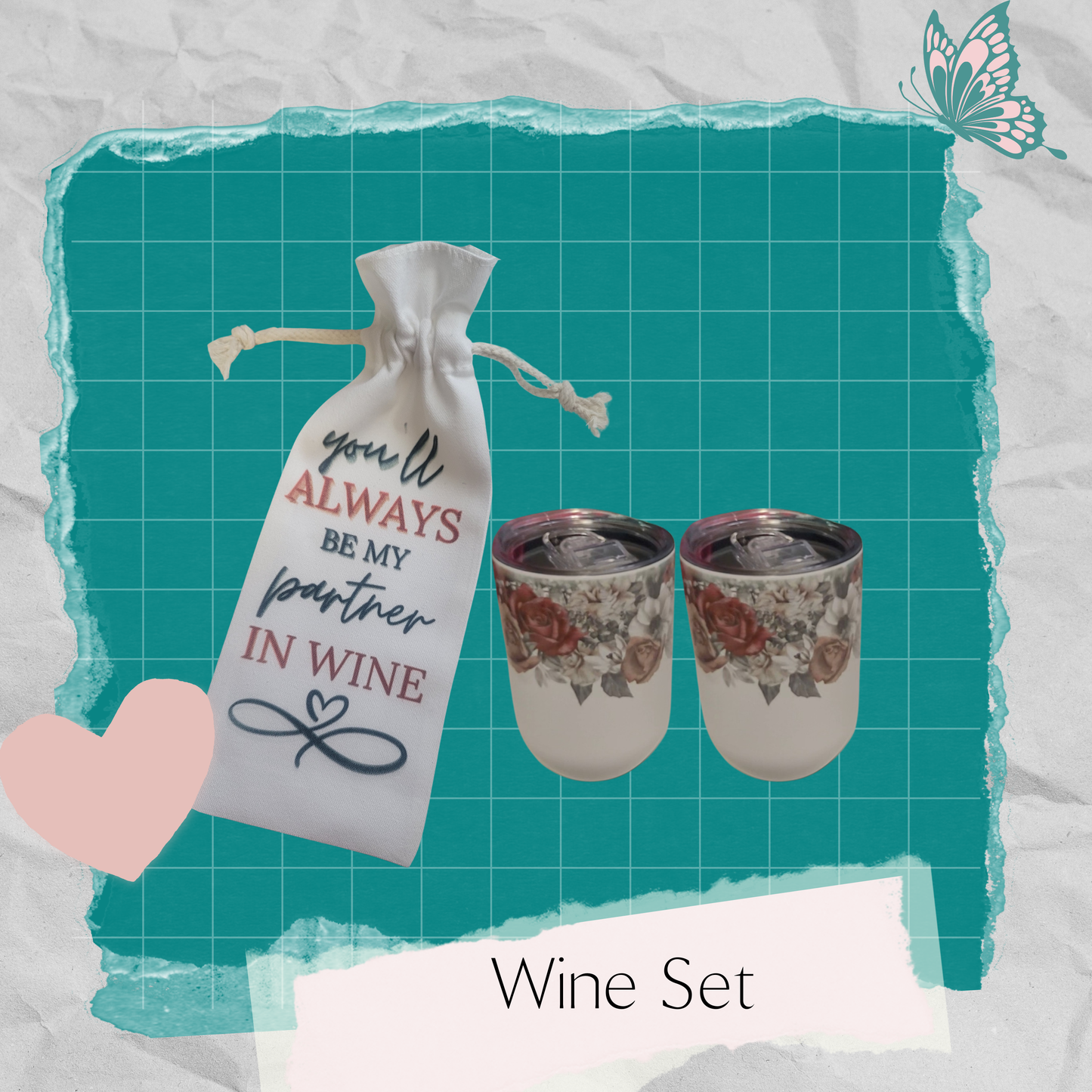 Wine Cups and Bag Set